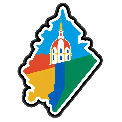 Minimalistische Sticker von San Marino