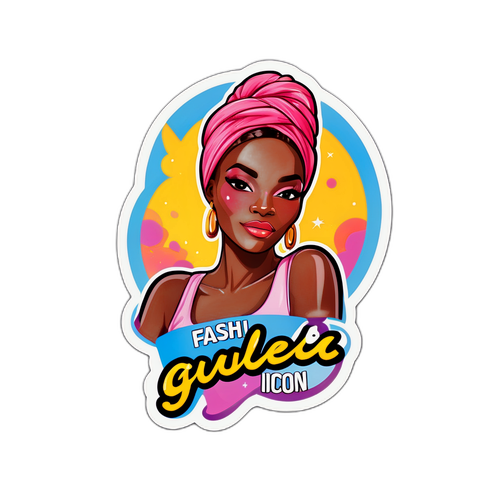 Aanplakstrip Guéla Doué in modepose