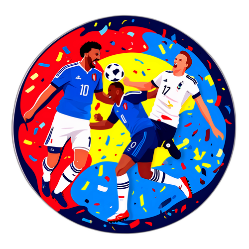 Sticker Pertandingan France vs. Ukraine