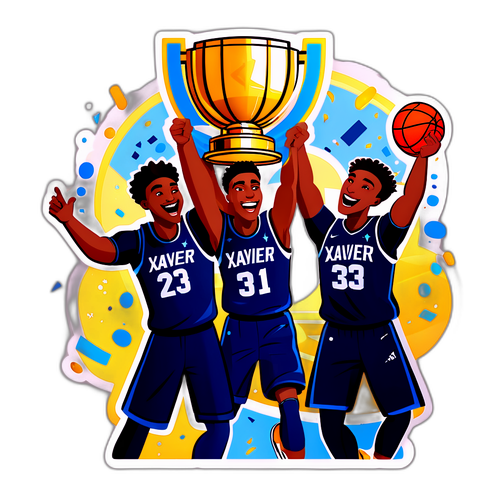 Xavier Basketball Champions Celebration