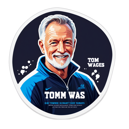 Sticker ter nagedachtenis aan Tom Waes