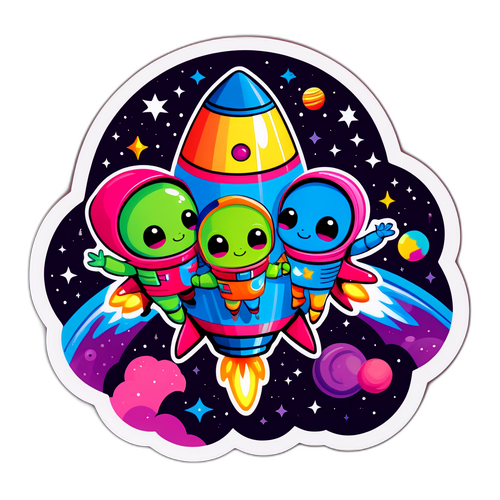 Adorabili alieni esploratori nell'universo