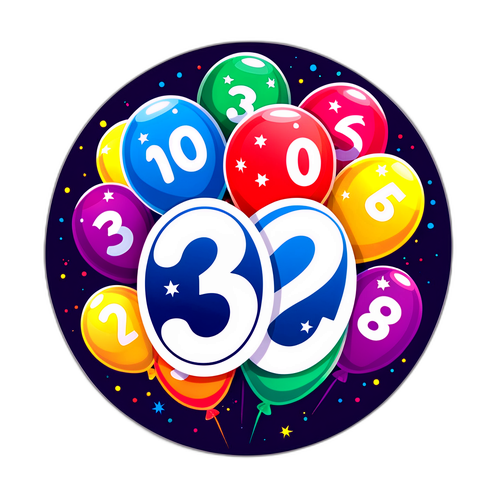 Adesivo Lotofácil 3560 com Números Flutuantes