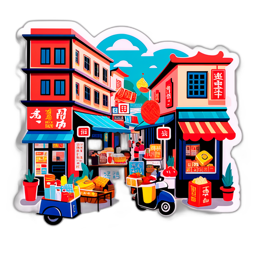 映榜街道的美食與熱鬧市場