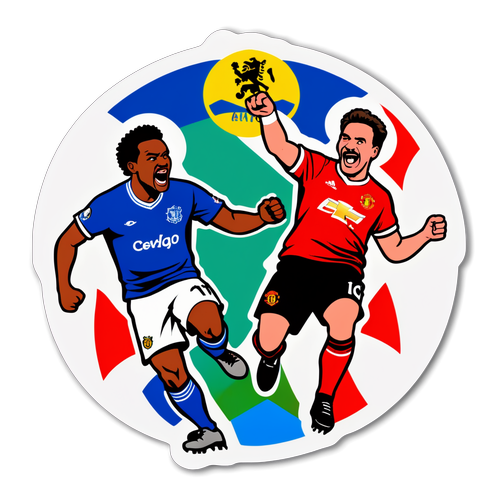 Sticker hài hước về trận đấu Man Utd với Rangers