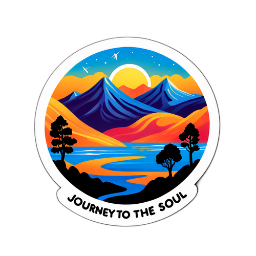 สติ๊กเกอร์การเดินทางสู่จิตวิญญาณ