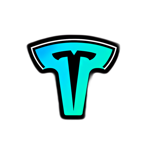 Modern Silhuett av Tesla-logotypen