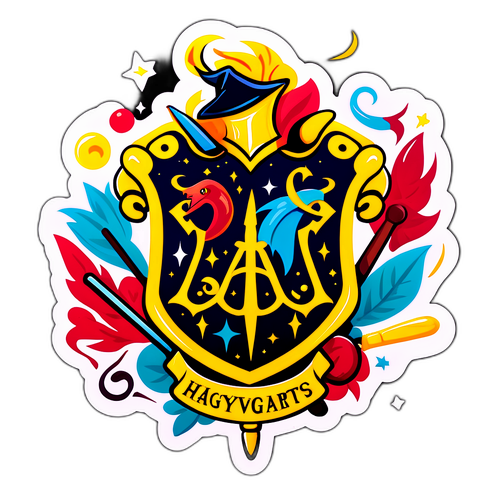 Magisk klistermärke inspirerat av Harry Potter