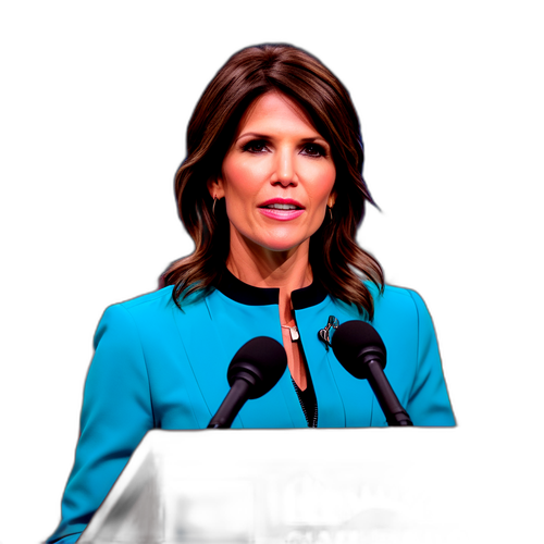 Kristi Noem ved talerstolen