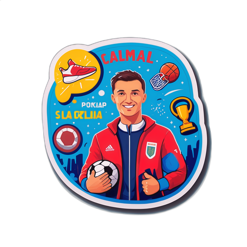 Játékos matricák László Palik sportteljesítményeivel és inspirációjával