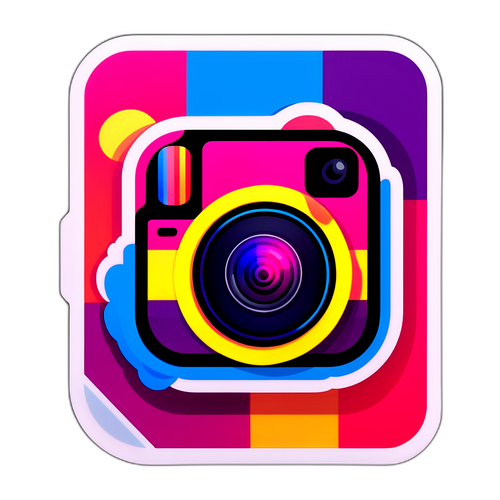 相機社交媒體貼紙