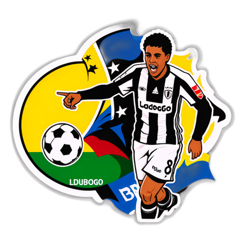 Arte de la pasión futbolera: LDU Quito vs Botafogo