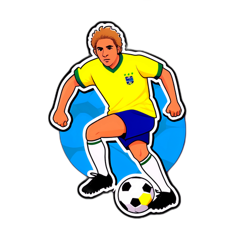 Sticker do Icone do Futebol Zico