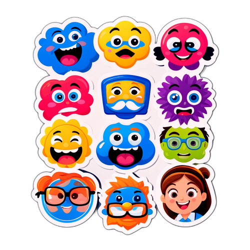 Смішні обличчя з предметів школи