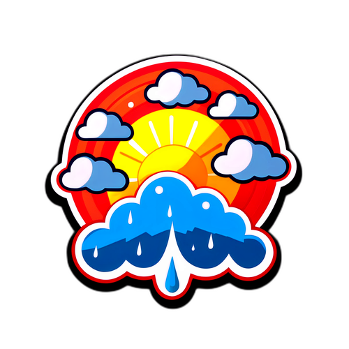 Wettervorhersage Sticker 'Wetter von Morgen'
