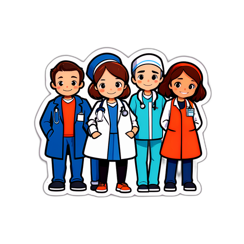 Hauptcharaktere aus 'In aller Freundschaft' im Krankenhaus