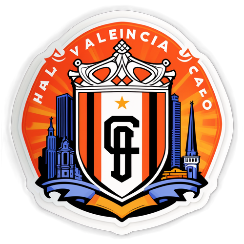 ¡Increíble! El Logo del Valencia CF Cobra Vida entre los Colores Vibrantes de la Ciudad