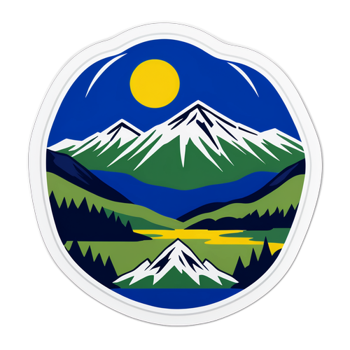 Schönheit Bosniens – Berge und Nationalflagge
