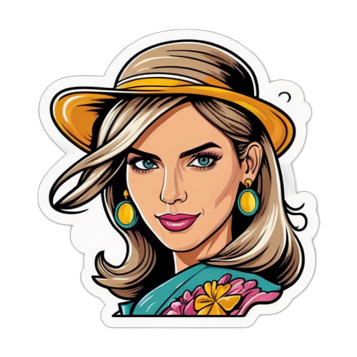 Ilustração Estilizada de Fernanda Lima