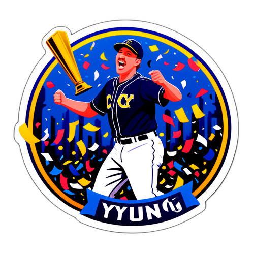 Celebratory Cy Young Award Moment