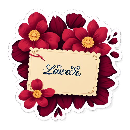 Elegant Vintage Love Letter Design