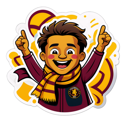 Shabiki wa Motherwell FC anasherehekea