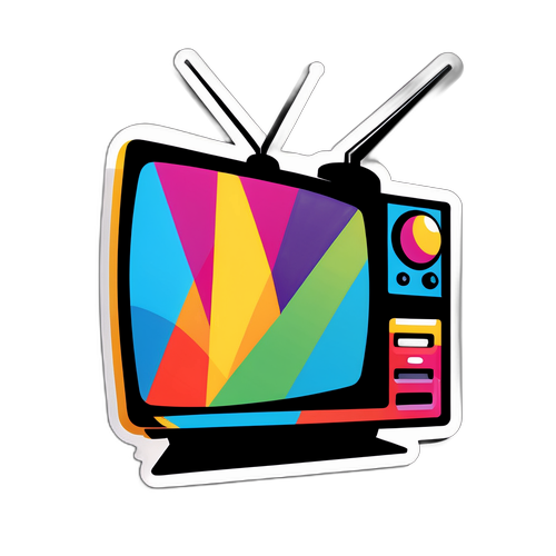 Stylish TV2-logo klistremerke