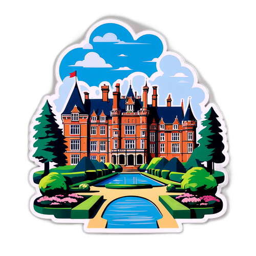 En elegant illustration af Sandringham