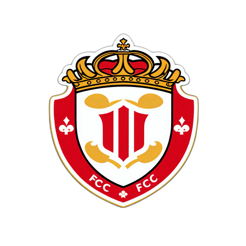 Stiker Bergaya Logo Monaco FC