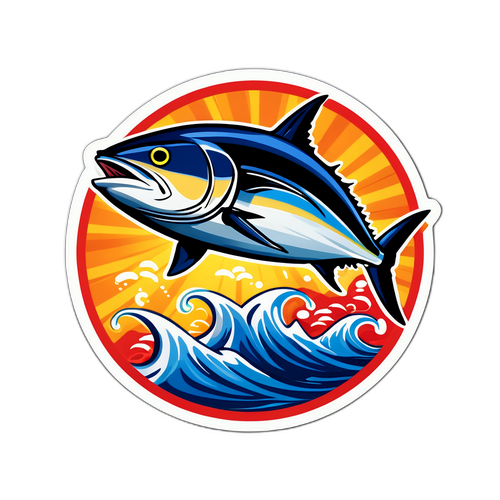 Sticker Cá Ngừ Biển