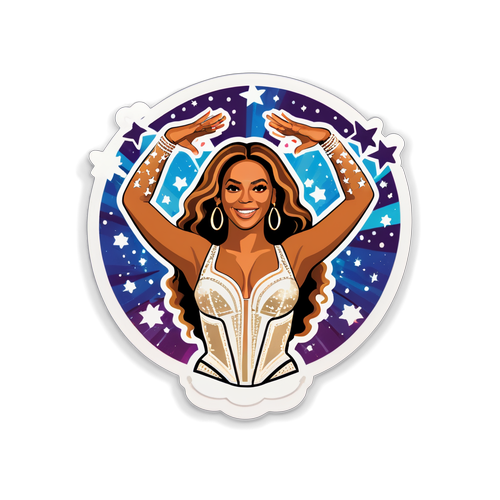 Autocollant artistique de Beyoncé