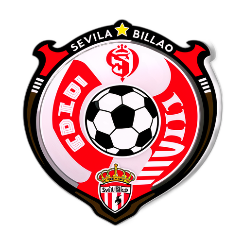 Stiker Bergaya Logo Athletic Bilbao dan Sevilla FC