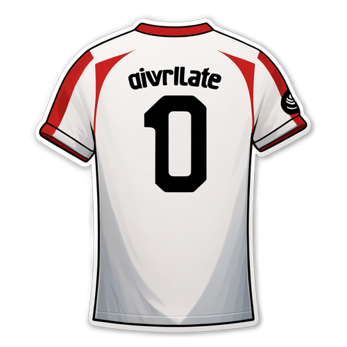 Sticker de la camiseta del River Plate