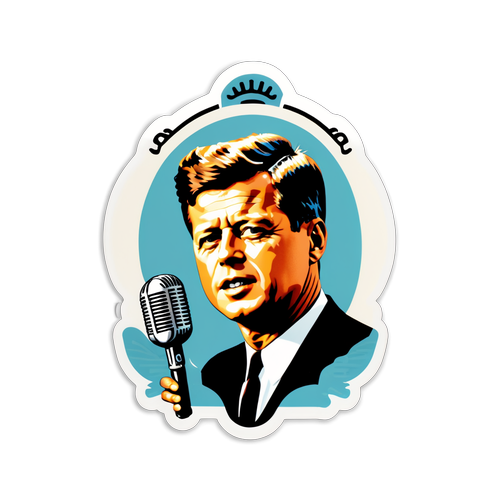 Nostalgic JFK Sticker