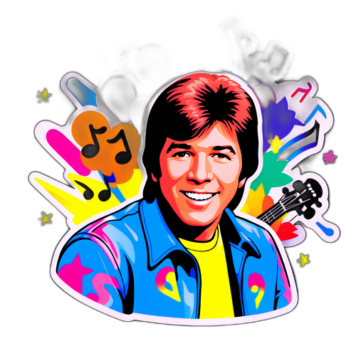 Nostalgisk klistermærke af Bobby Sherman