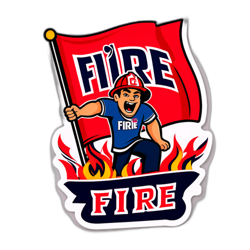 Stiker Energi Lively Penggemar Chicago Fire