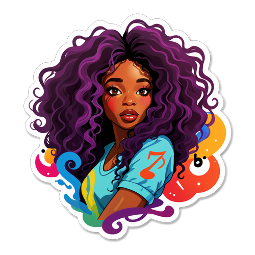 Artistic Sticker Celebrating SZA's New Album