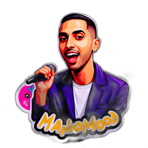 Adesivo che celebra Mahmood