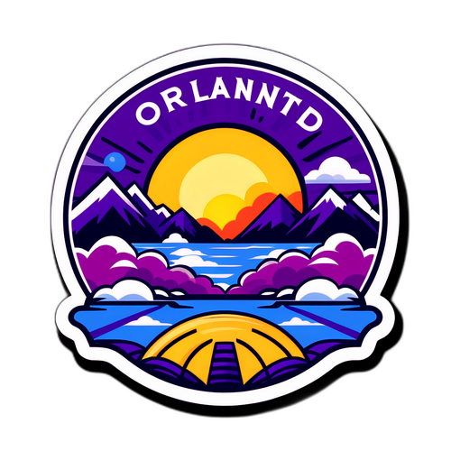 Stiker Pertandingan Antar Kota: Orlando dan Cincinnati