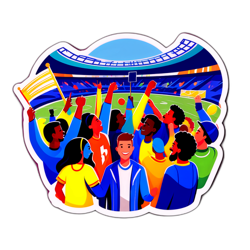 Cena de festa esportiva