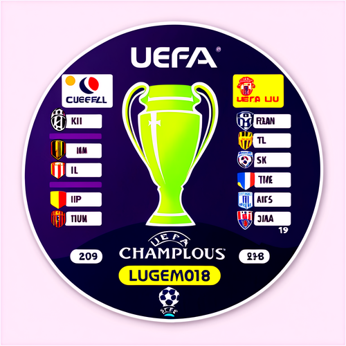 Thẻ dán lịch thi đấu UEFA Champions League