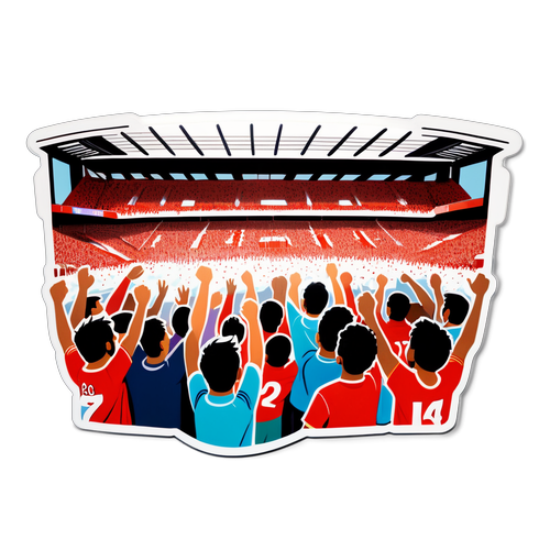 Liverpool Anfield Stadion fans ünneplése