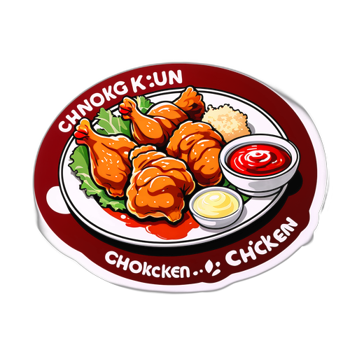 통큰치킨 맛의 상징 스티커