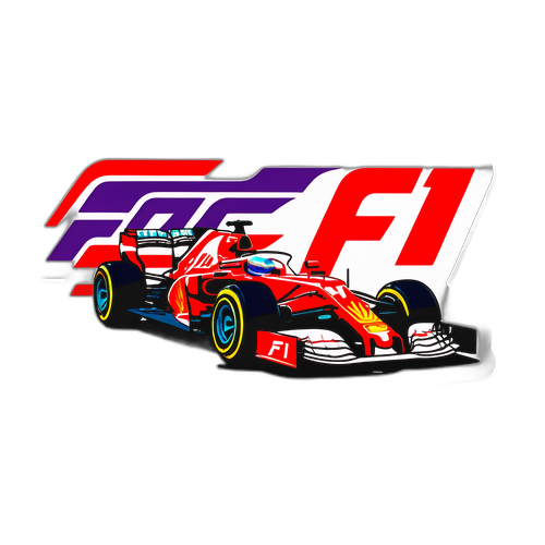 Stiker Bertema Balap F1 yang Mendebarkan