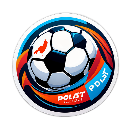 Nowoczesny sticker Polsat Sport Online