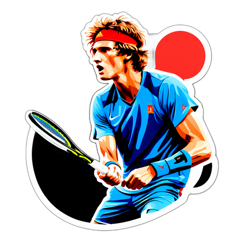 Hình dán chân dung cầu thủ Alexander Zverev