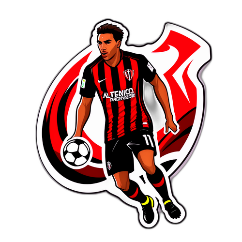 Jogadores do Atlético Paranaense em Ação