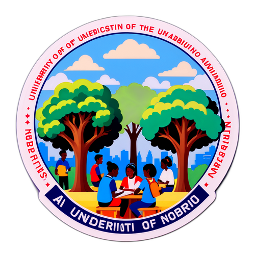 Sticker ya Mandhari ya Chuo Kikuu cha Nairobi