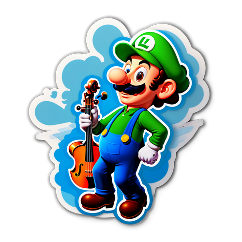 Stiker Whimsical untuk Luigi Mangione