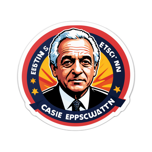 Nyheds-tema klistermærke om Epstein-sagen